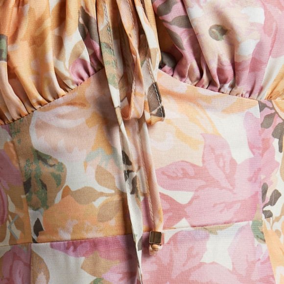 NWT Puff Sleeve Midi Dress - Picture 3 of 4